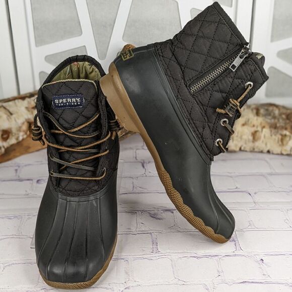 SPERRY Saltwater Waterproof Quilted Duck Boots - Picture 1 of 8